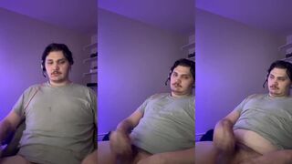 Got horny working from home jerking off at his desk