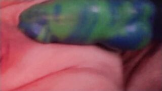 My Bad Dragon Dexter stretches solo until he gushes prostate cum