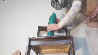 Triple penetration rutting Hankey’s femboy gut with fists and toys