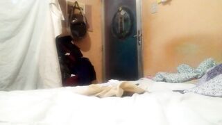Grandma's house solo session ruined by thick hot cum