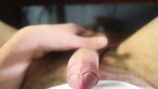 POV squirted raw huge uncut cock until I blew my load