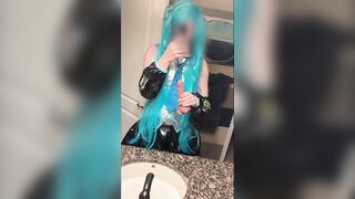 Femboy Hatsune Miku gets destroyed with anal obsession