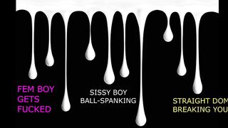 Sissy Boy Ball Spanking Femboy Gets Destroyed Rough Daddy Fills Him