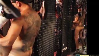 Quawn Bruno Dominique raw threesome destroyed by tattooed bareback dicks