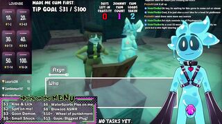 Slime moans like a furry slut pressed against the wall