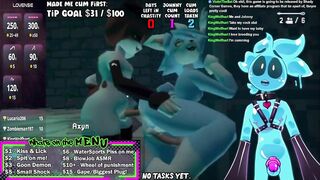 Slime moans like a furry slut pressed against the wall