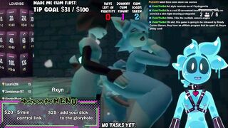 Slime moans like a furry slut pressed against the wall