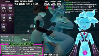 Slime moans like a furry slut pressed against the wall