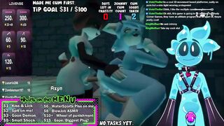 Slime moans like a furry slut pressed against the wall