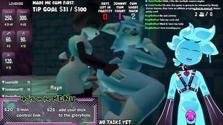Slime moans like a furry slut pressed against the wall