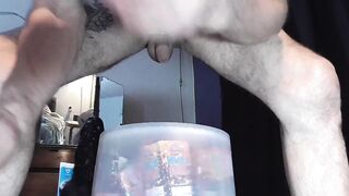 Training my hole destroyed by big hard cock solo
