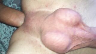 Bareback orgy of hot femboys gushing cum during daddy’s huge cock anal