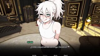 Haunted by femboy part 8 Cum gushing lesbian office roleplay with big cock