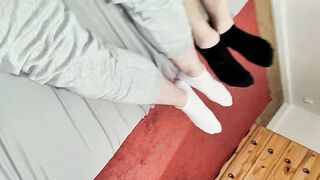 Twink Femboy Destroyed With Feet And Hardcore Blowjob Action