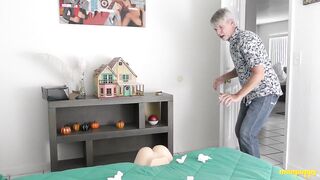 ManPuppy Richard Lennox destroyed his stepsons tight ass with raw fucks