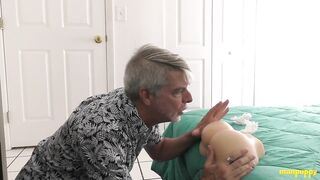ManPuppy Richard Lennox destroyed his stepsons tight ass with raw fucks