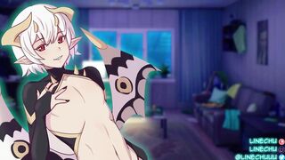 Femboy incubus leaks slurping his deal you M4M HD lewd ASMR