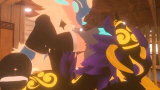 Femboy protogen gets destroyed in VRchat anal pounding