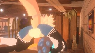 Femboy protogen gets destroyed in VRchat anal pounding