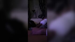Femboy whimpers as he slams his fleshlight full of cum