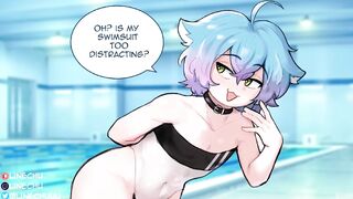 Femboy Swim Captain Dominates You At Practice Deep Growls Leaking Cum