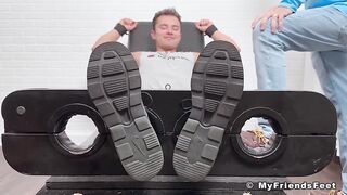 Travis Mavericks Black Socks To Bare Sole Senseless Feet Tickle Tearing Barefoot