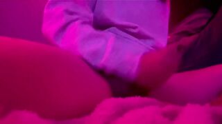 Cute femboy edged until he squirted thick gay cum all over