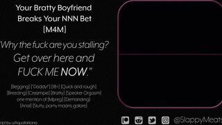 Your Boyfriend Breaks Your NNN Bet Rough Whimpering Femboy Bottom