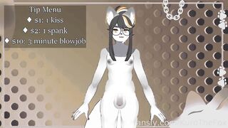Furry femboy moaning raw uncut gay solo cock solo stream