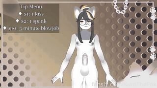 Furry femboy moaning raw uncut gay solo cock solo stream