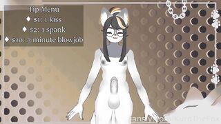Furry femboy moaning raw uncut gay solo cock solo stream