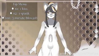 Furry femboy moaning raw uncut gay solo cock solo stream