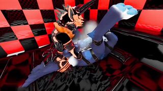 Wolfman Gushing Pounded Raw in VR Furry BDSM Breeding
