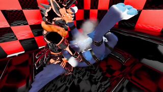 Wolfman Gushing Pounded Raw in VR Furry BDSM Breeding