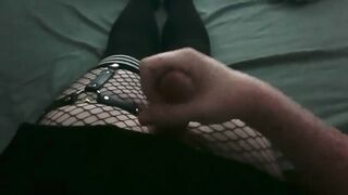 Femboy’s Thigh Highs Gushing Cum After No Nut November Ends