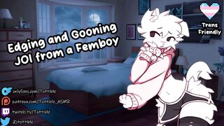 Femboy joi edge tease ruined by gay yaoi asmr gasps