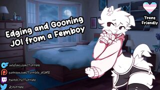 Femboy joi edge tease ruined by gay yaoi asmr gasps