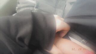 Gay femboy thick ass cumming over sweaty hoodie
