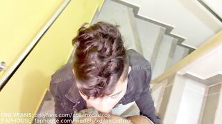 Deep throat pleasure with creampie cum swallows straight twinks