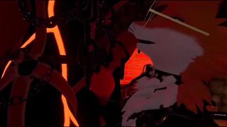 Krampus wrecks fox boy on Christmas in VRChat