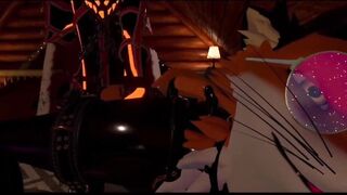 Krampus wrecks fox boy on Christmas in VRChat