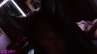Cute femboy deepthroats boyfriend’s cock cumshot in mouth raw