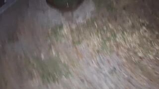 Busted jerking off naked hogging thick cum in public POV