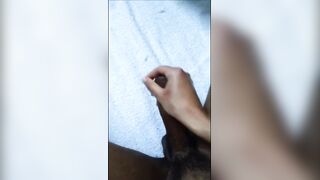 Gay femboy moaning while worshipping a big black cock then ruined by a thick cumshot