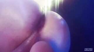 My tight femboy bussy got slowly destroyed by a huge dick