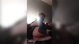 Lewd YoRHa Scanner Boy fingers his tight ass raw solo