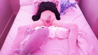 Femboy gets destroyed playing with his shark toys