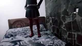 Femboy Latino gets destroyed by hungry gay mouth