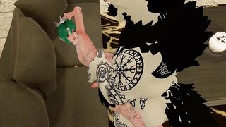 Femboy gets stuffed by a furry cock in VR