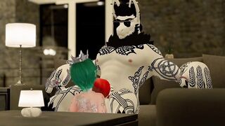 Femboy gets stuffed by a furry cock in VR